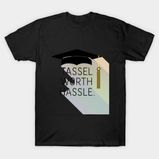 Graduation "Tassel Worth Hassle", Retro Design T-Shirt